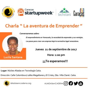Invitacion Aliadas Caracas Startup Week